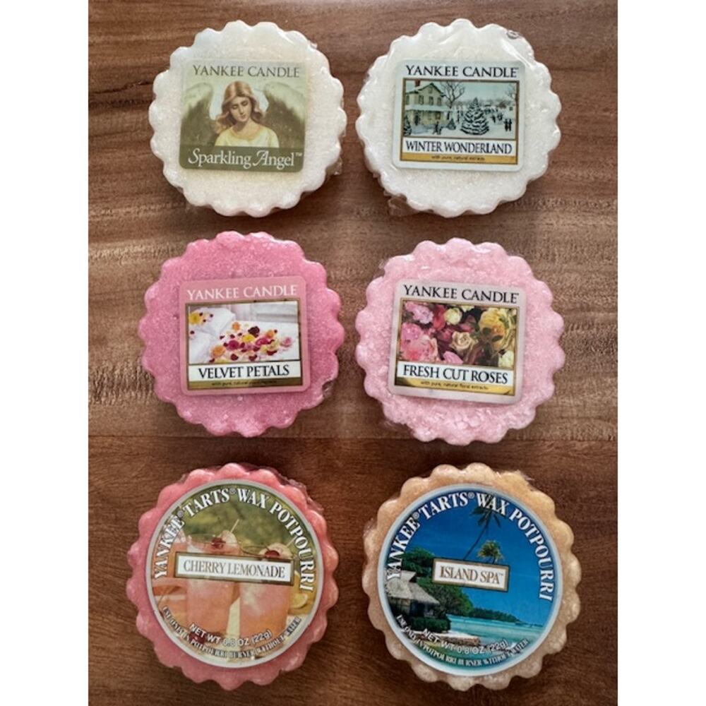 Yankee Candle Wax Melts Tarts Discontinued Retired HTF Assorted Scents Lot of 6